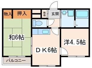 ウエストコーポ　佐伯の物件間取画像